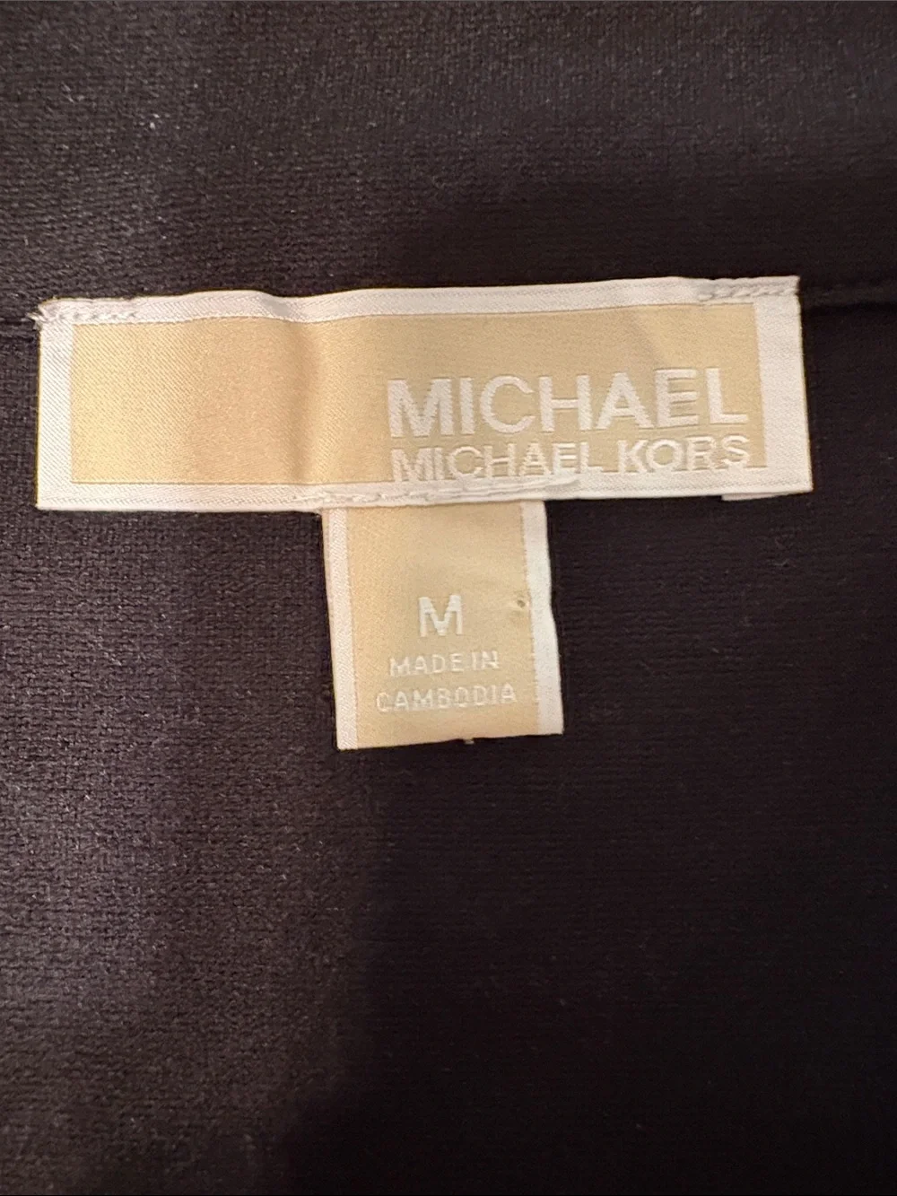 Michael Kors Black Mini Skirt with Faux-Leather Ruffle